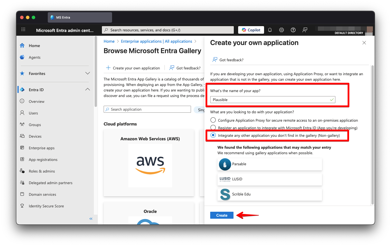 MS Entra new application name